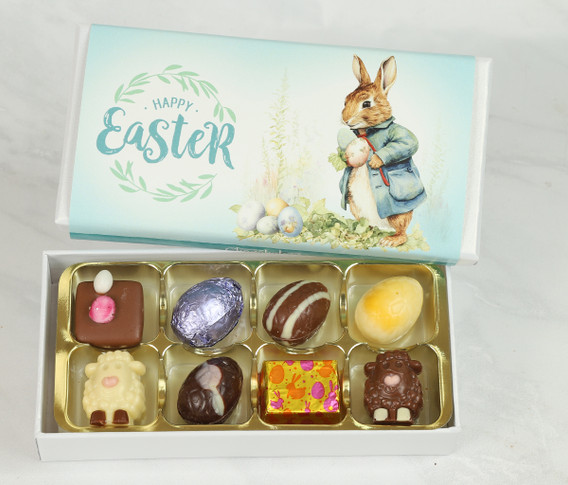 5116 Easter Rabbit Gift Box containing 8 Luxury Chocolates