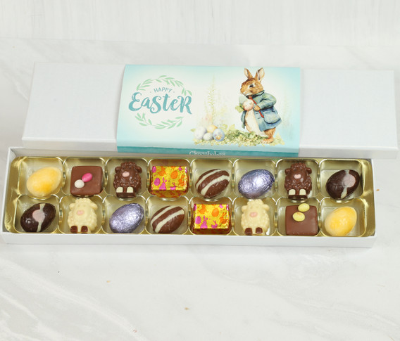 4621 Large Easter Rabbit 16 Chocolate Gift Box with Wrapper