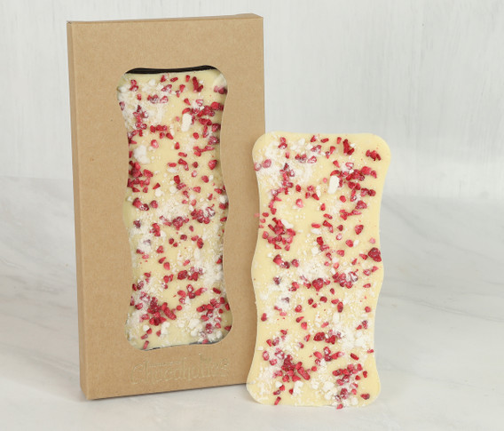 Eton Mess White Chocolate Slab– Raspberry & Meringue Chocolate Bar