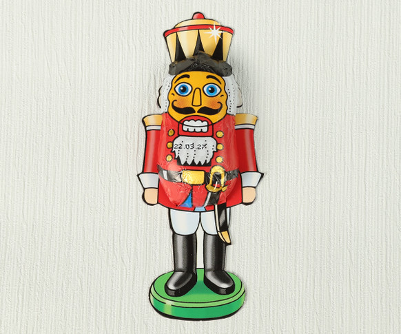 8098 Christmas Nutcracker Milk Chocolate Foil on card