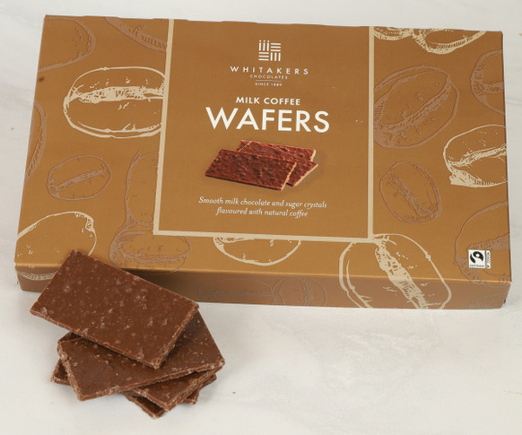 Milk Chocolate thins flavoured with coffee