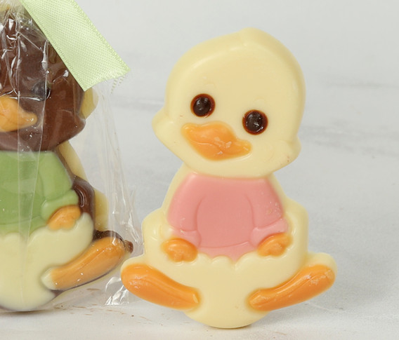 Happy Ducking Duo. 1 Milk & 1 White Chocolate Ducking back to back.