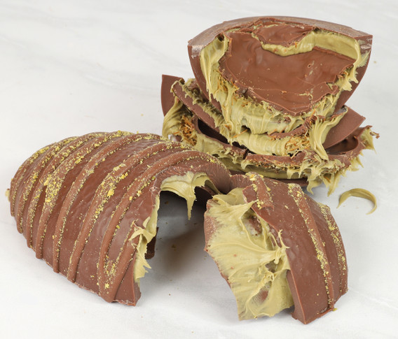 3268 - The Ultimate Dubai Style Stuffed Easter Egg. Pistachio Heaven