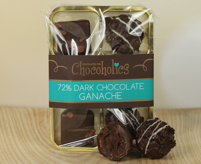 7367 72% Dark Chocolate Ganache Collection 6 pack