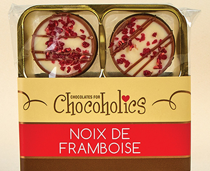 7681 Noix de Framboise Chocolates ( Raspberry and Praline) - single variety