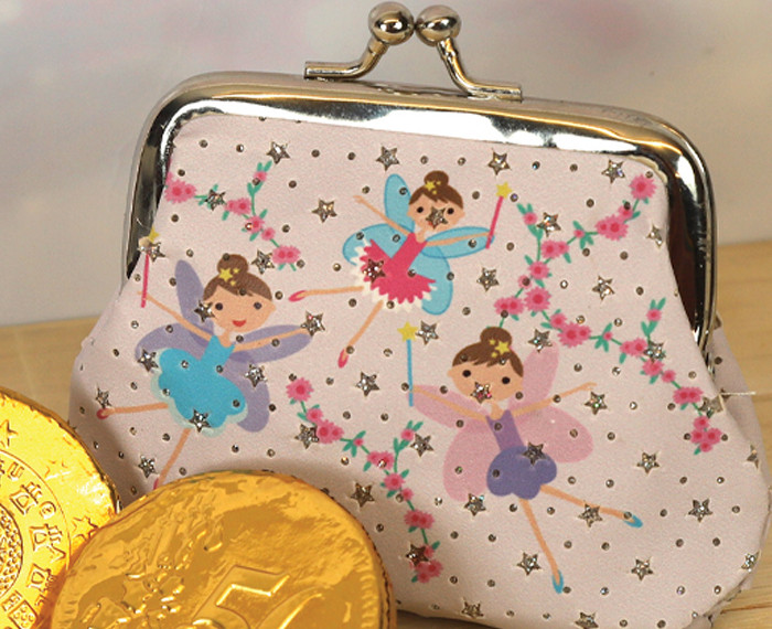 Fairy Purse With 2 Milk Chocolate Coins - A beautiful gift