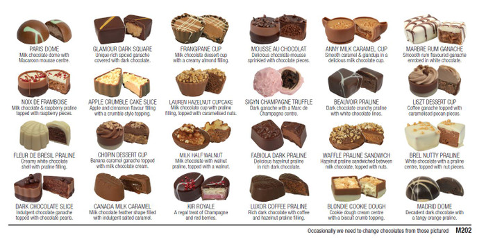 7005 Heavenly Gold Gift Box containing 43 Luxury Chocolates