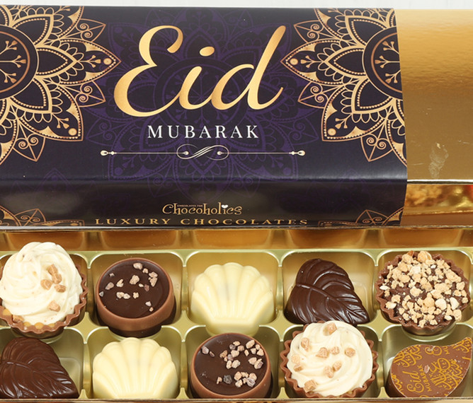 Box of 8 or 16 Luxury Belgian Chocolates to celebrate Eid