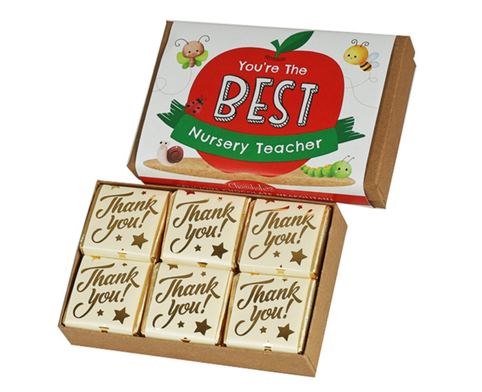 Thank you Neapolitan's In A Kraft Box - You're The Best Nursery Teacher