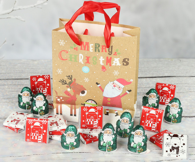 8041 Dairy Free & Vegan Advent Gift Bag - 24 Dark Chocolates Pieces