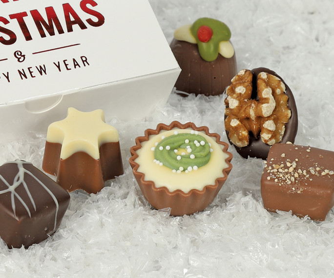 Merry Christmas and Happy New Year Chocolate gift box