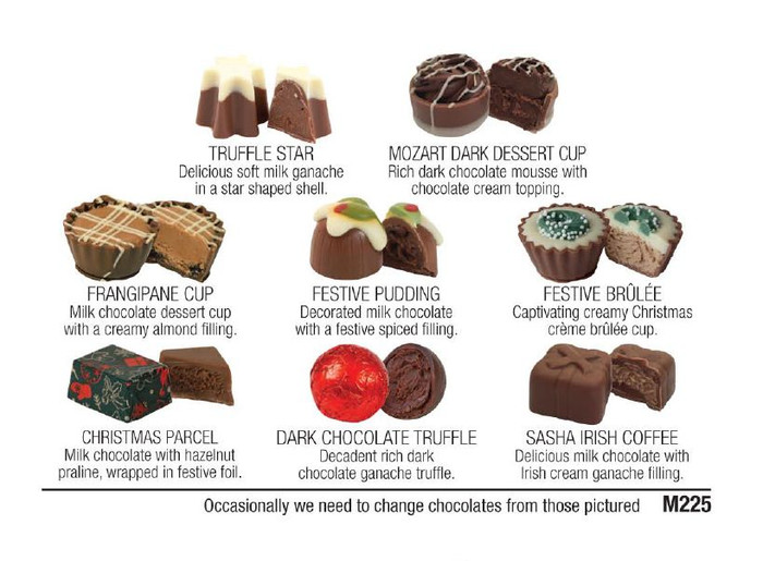 1027 Merry Christmas 16 Choc with Garland Wrapper - Our Best Seller