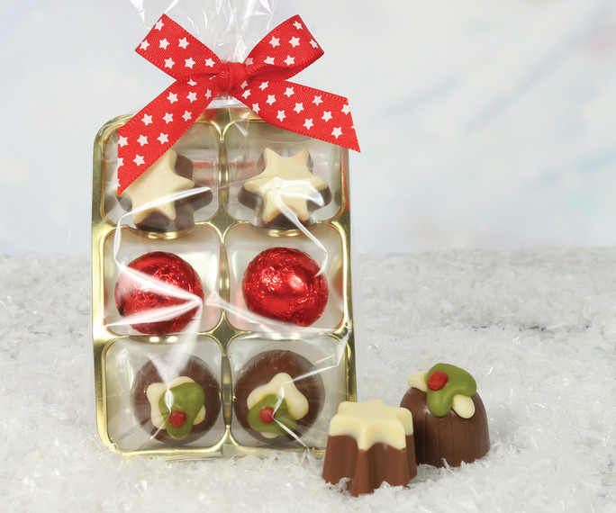 7636 Christmas Assortment Pack SV - 6 Luxury Festive Chocolate