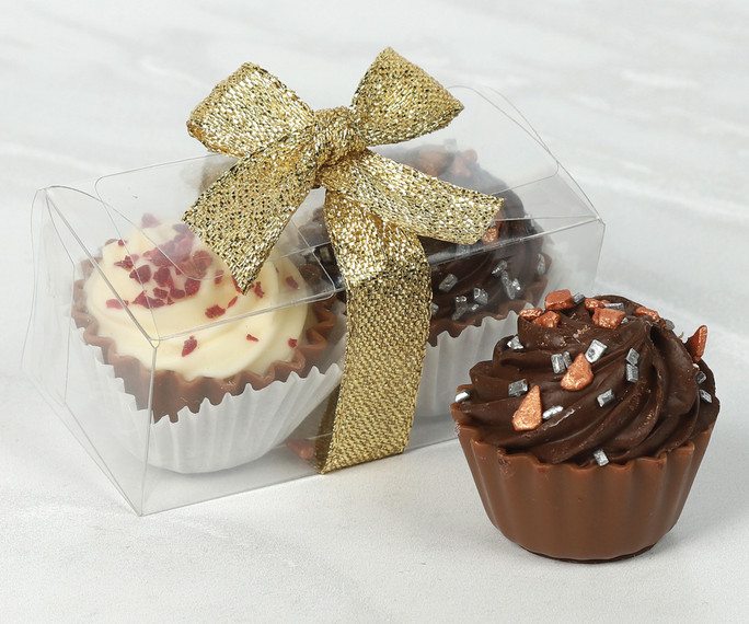 7026 Cupcake Duo - 2 Luxury Cupcake Style Chocolates