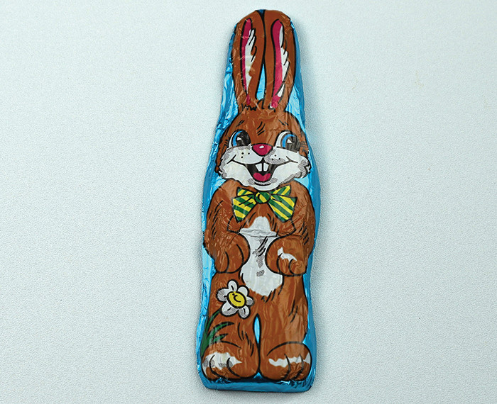 Large Flat Rabbit made from Milk Chocolate