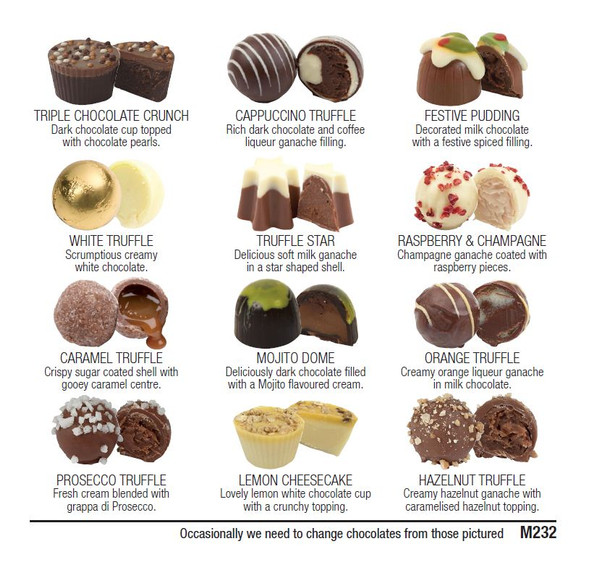5104 Gold 12 Chocolate Selection with Luxury Gluten Free Festive Chocolates