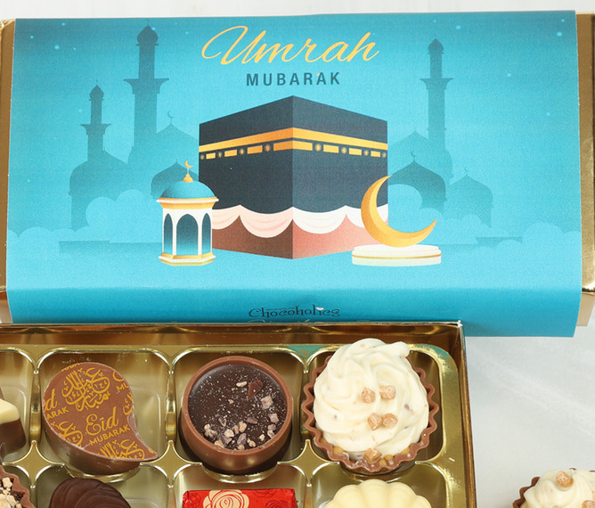 Luxury Belgian Chocolates to celebrate Umrah With The Kaaba Themed wrapper