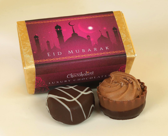 Eid Mubarak 2 Chocolate Box With Eid Wrapper