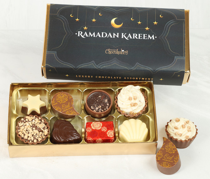 Box of 8 Luxury Belgian Chocolates to celebrate Ramadan