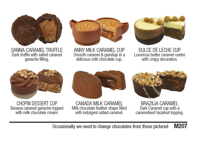 7685 Caramel Collection - 12 Luxury Caramel filled Chocolates