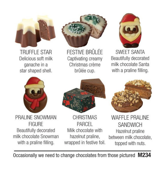 5011 Christmas Oval - Festive Themed Chocolates