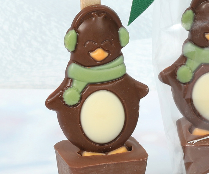 7010 Penguin Hot Chocolate Stirrer - Simply stir into hot milk
