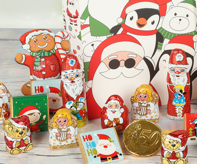 1832 Christmas Goody Bag containing 24 Christmas chocolates