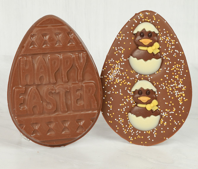 Flat Milk Chocolate Easter Egg
