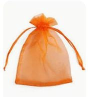Sheer / Organza Bags - Size W7.5cm H10.5cm - Pack of 10/12 - 10p each
