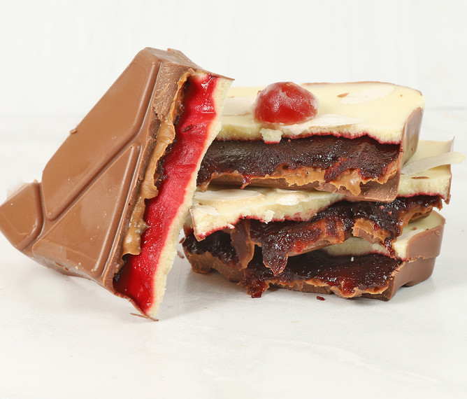 Bakewell Tart Milk & White Chocolate Slab - Made in Berkshire