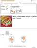  Meat Taco With Lettuce Tomato  Visual  Recipe And Comprehension Sheets: Pages 24