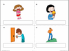 Learning to Match Verbs: Language Development, Reading and Matching Autism Resources, Aba resources, free flashcards, verb flashcards, ablls