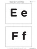 Upper and Lower Case Alphabet Flash Cards