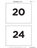 Counting - Multiple of 4's Flash Cards