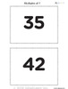 Counting - Multiple of 7's Flash Cards