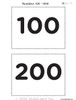 Counting by 10's from 100 - 1000 Flash Cards