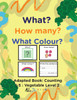 Veggie Themed Adaptive Books - Counting 1 - 5 (Lv. 2) -19 Pages