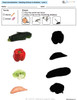 Visual Discrimination - Matching Pictures to Shadows - Vegetable (Lv. 2A) 