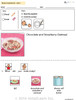 Chocolate Coconut & Strawberry Oatmeal Microwave with Milk Visual Recipe  & Comprehension Sheets: 22 Pages