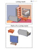 Learning Parts Of A Room: Flashcards: 7 Pages
