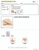 Lunch Meat Sandwich Visual Recipe And Comprehension Sheets: Pages 18