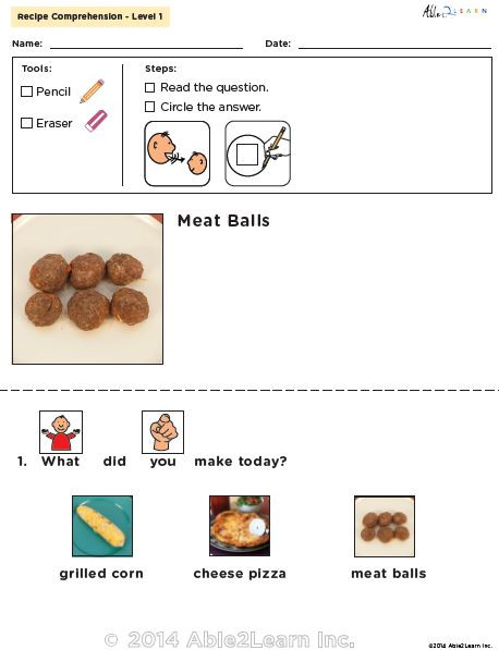 Free Meatballs Visual Recipe
