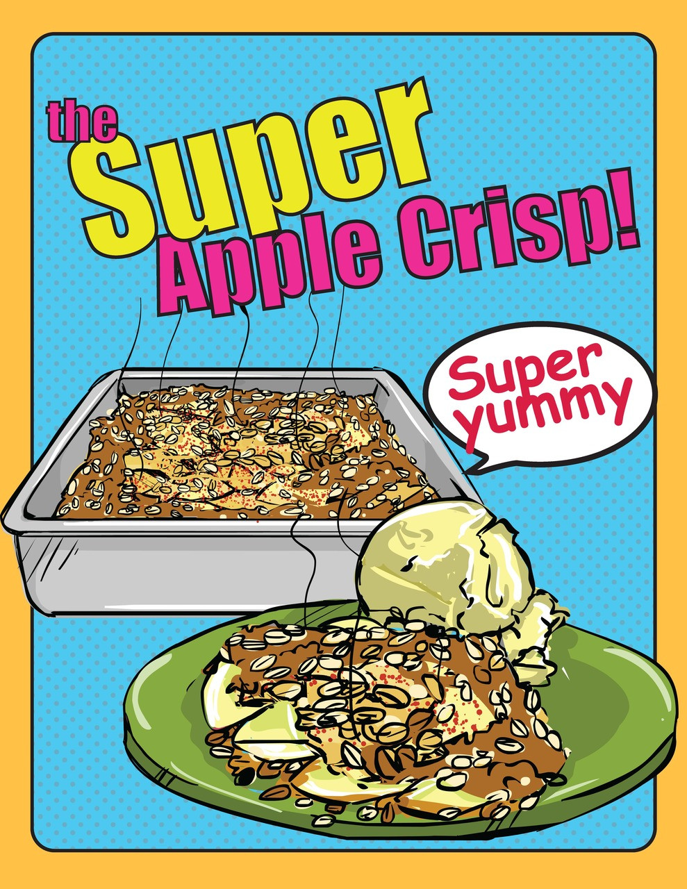 Crisp Visual Free Apple Crisp, Starring Niam Jain Autism Artist: Visual Recipe: Step ...