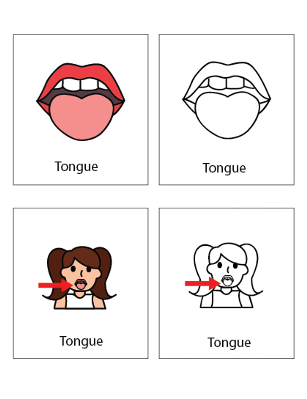 parts of the tongue for kids