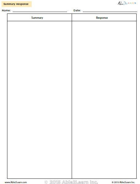 Summary Response - Able2learn Inc.