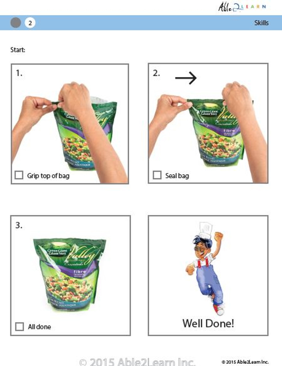 Cooking Skills How to Reseal a Freezer Bag Able2learn Inc.