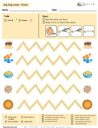 How To Draw Zig Zag Horizontal  Lines and Speech Development: Level 1: