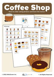 _Autism life skills_Coffee Shop_Menu Workbook_Order and Learn3able2learn_mental health_anxiety_coping strategies_autism and anxiety_autism speaks_aba resources_teacher resources_flashcards_pecs_picture exchange_life skills_how to order from a coffee shop_tim hortons_1