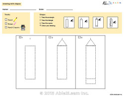 Drawing With Shapes - How to Draw a Pencil