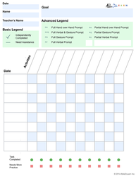 Blank Data Sheets: 1 Page